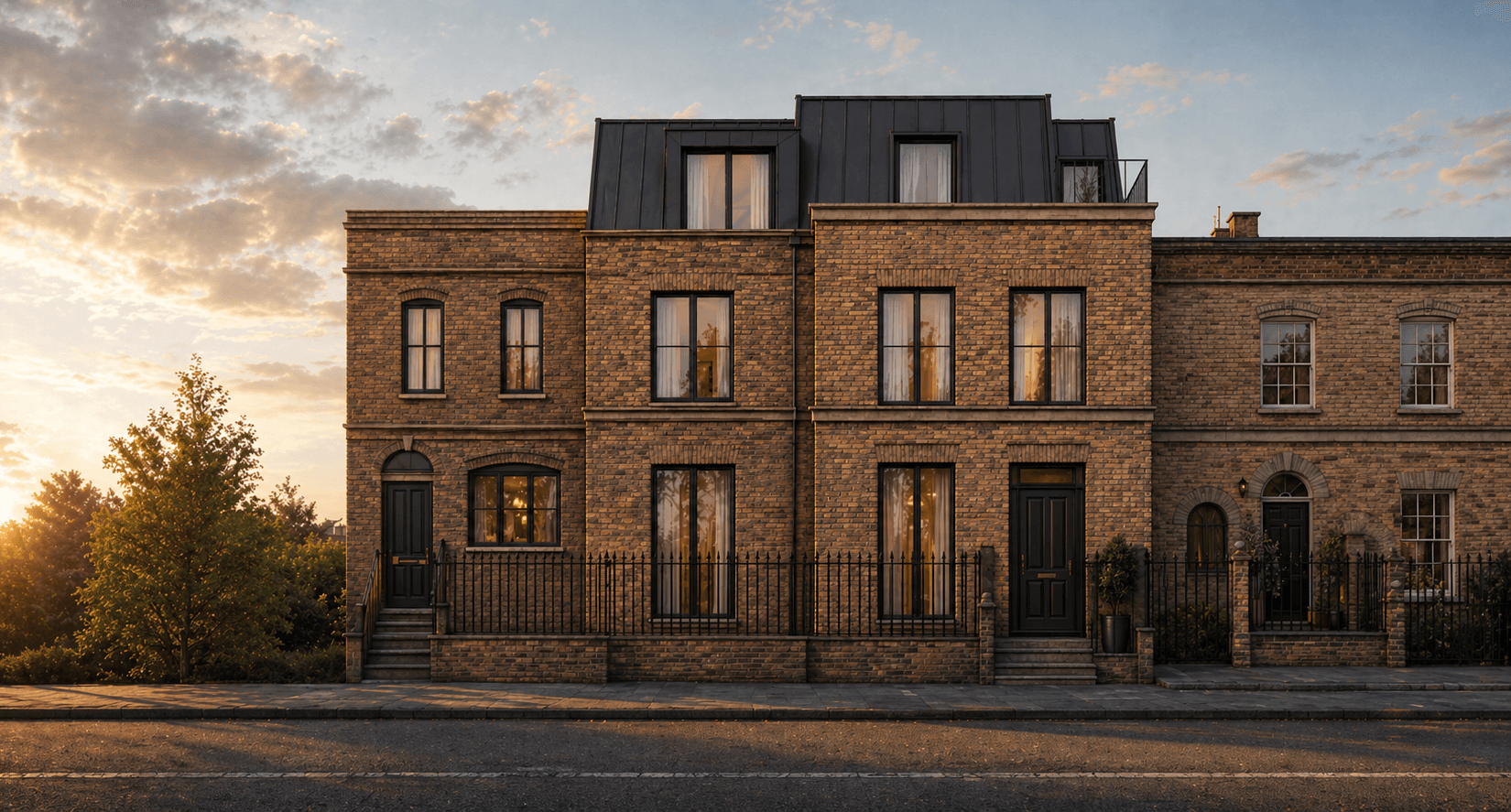 Castleview townhouse — final render